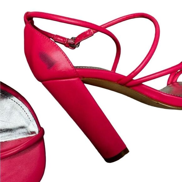 Nine West Pink Maer3 sandal heels size 7.5 - Picture 7 of 8